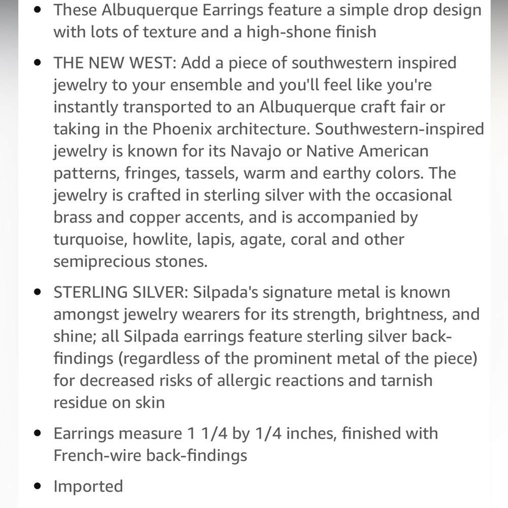 Silpada Albuquerque Rectangular Drop Earrings In … - image 5